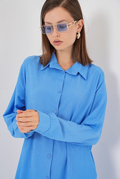 Hiccup Bdart Buttoned Long Sleeve Shirt & Pants Knitted Set