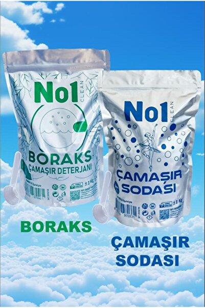 no1 clean ÇAMAŞIR TEMİZLİK SETİ 2 Lİ BORAKS ÇAMAŞIR SODASI
