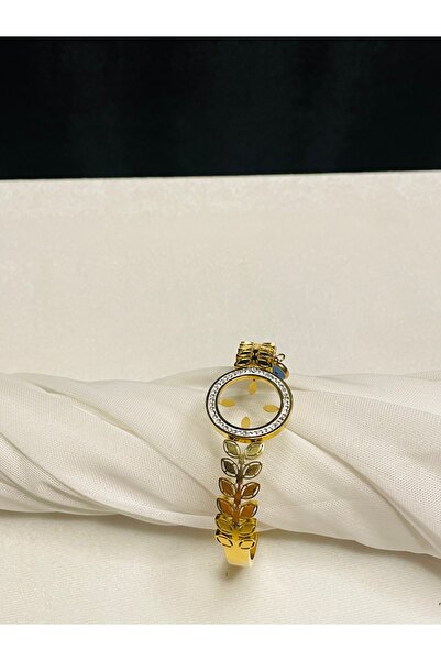 STAİNLES سوار كليبس بنمط باشاك مصنوع من الفولاذ الذهبي