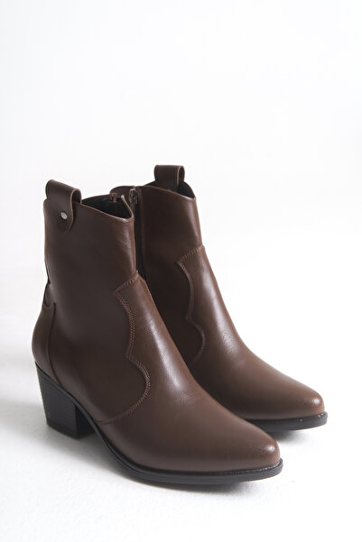 LEVONYA Kadın Kahve Kovboy Western Bilek Bot