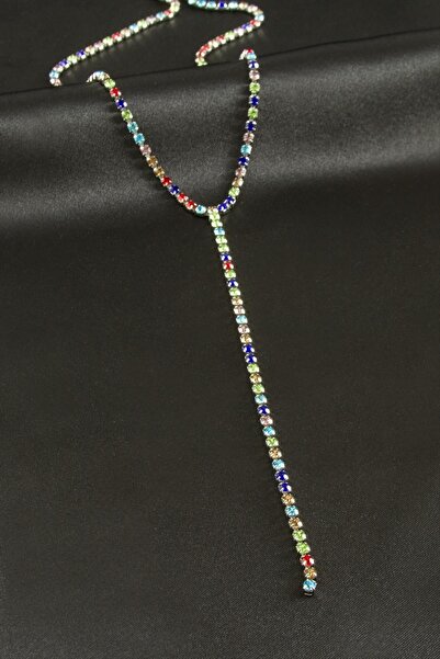 Bijuteri Net Mtxdpn Strip Stone Steel Y Necklace (161235) 4 Mm-Yellow