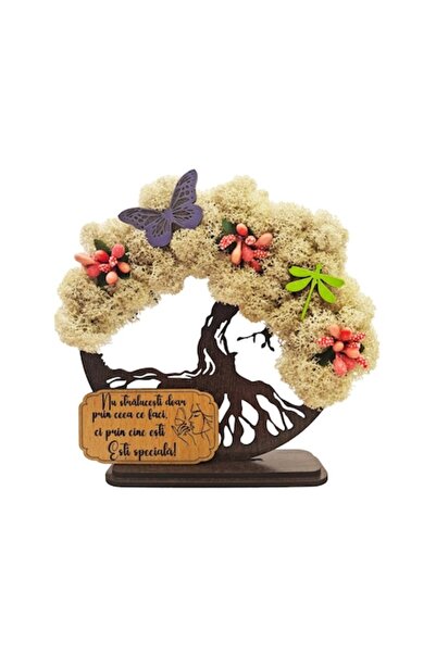 OEM Placă decorativă „Copacul Vieții” cu mușchi stabilizat - „Ești special” -...