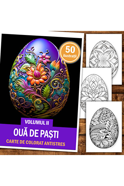 Legendary Gifts Carte de pictură, 50 de ilustrații Ouă de Paște - Volumul II
