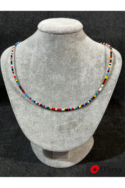 Darya Dd564 Colorful Afghan Bead Necklace