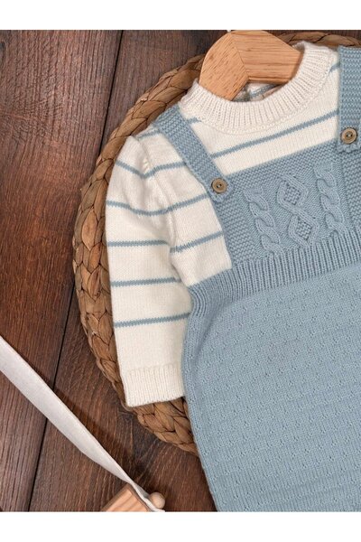 Kids Kingdom Cotton Knitwear Hat Jumpsuit 2-Piece Baby Boy Set