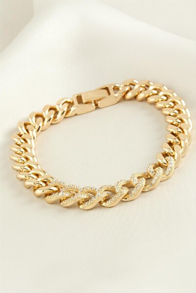 Bijuteri Net سوار فاخر من الفولاذ بحجر الزركون من إم تي إكس دي بي إن شوبينغ (152109) - روز