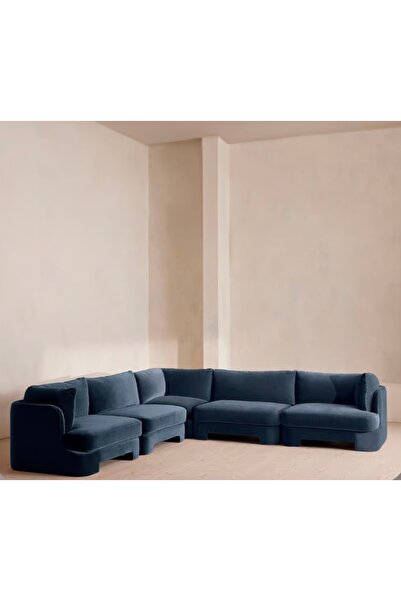 sofalab Florin Kadife L Koltuk