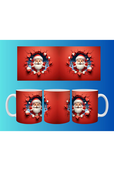 Evion كوب مفهومي لرأس السنة وعيد الميلاد - تصميم طباعة مخصص ملون