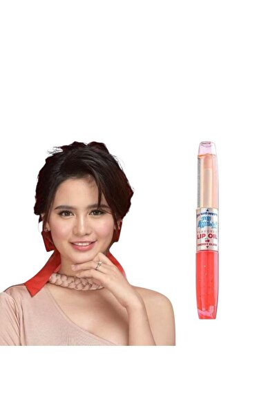 Hottie diary هوتي كوزماتيكس إصدار محدود ثنائي (أحمر شفاه بنكهة الكرز وأحمر شفاه بنكهة العلكة)