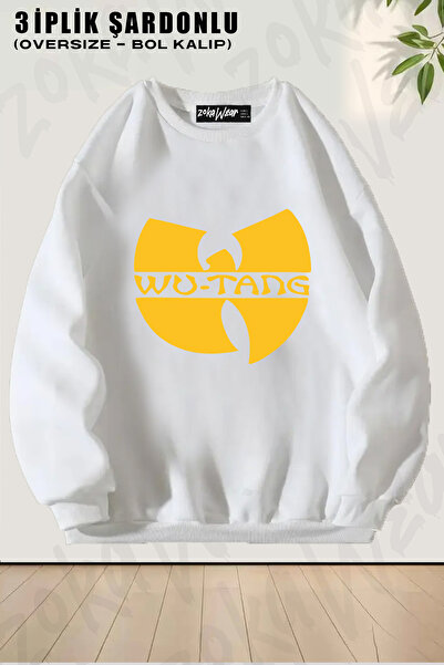 ZOKAWEAR Unisex Oversize Wu Tang Logo Clasic Rap Hiphop cu Imprimare Design G...