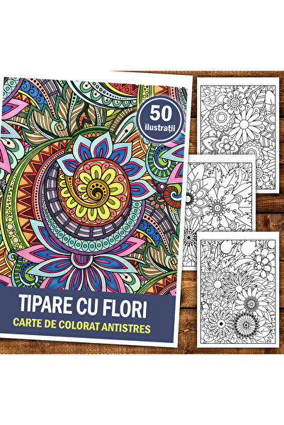 Legendary Gifts Carte de pictura, 50 de ilustratii Tipare cu Flori