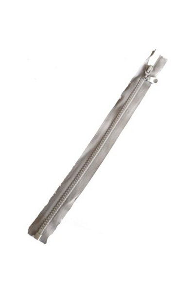 Fermuarcım Gri Kemik Diş Mont Fermuarı – 70 cm – 10 Adet