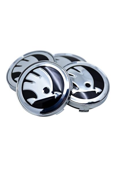 LinePartsBim Set 4 capace centrale pentru jante din aliaj 60mm, model Skoda, ...