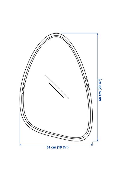 IKEA MARISTOVA Mirror, 51 x 68 cm
