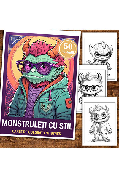 Legendary Gifts Painting book, 50 illustrations Little Monsters with Style