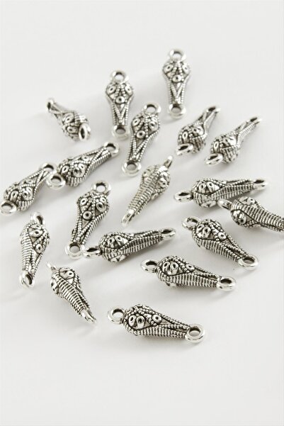 ZERO LAND MTXDPN Oval Tesbih Tassel Spacer 50 (154522) Gram-Culoare argintiu