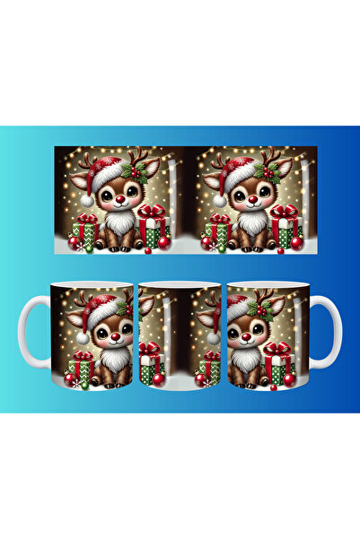 Evion كوب مفهومي لرأس السنة وعيد الميلاد - تصميم طباعة مخصص ملون