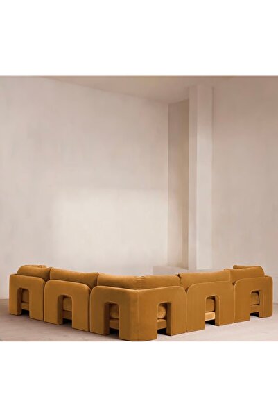 sofalab Florin Kadife L Koltuk