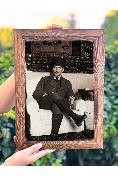 FİNS STONE DECOR Decor de perete din piatră cu ramă solidă 28X38 Ankara, 1934...