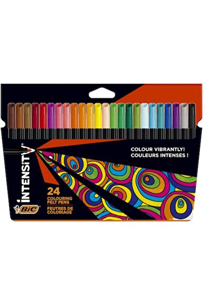 Bic Intensity coloring markers, washable ink, pack of 24