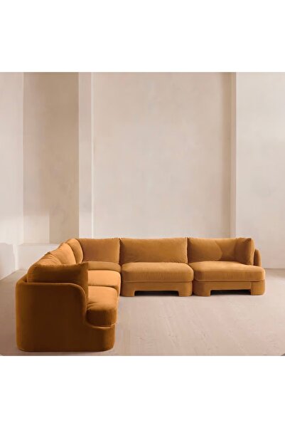 sofalab Florin Kadife L Koltuk