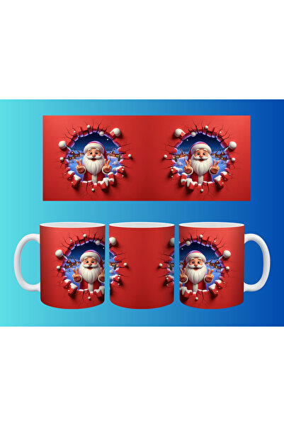 Evion New Year and Christmas Concept Mug – Colorful Custom Print Design