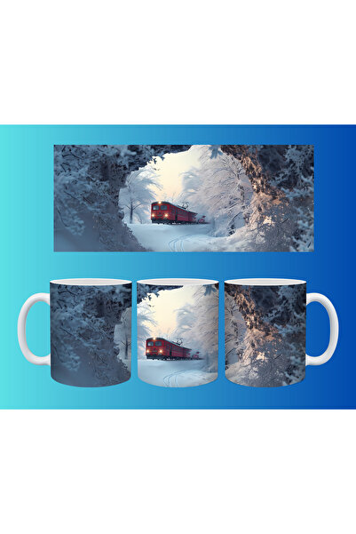 Evion كوب مفهومي لرأس السنة وعيد الميلاد - تصميم طباعة مخصص ملون