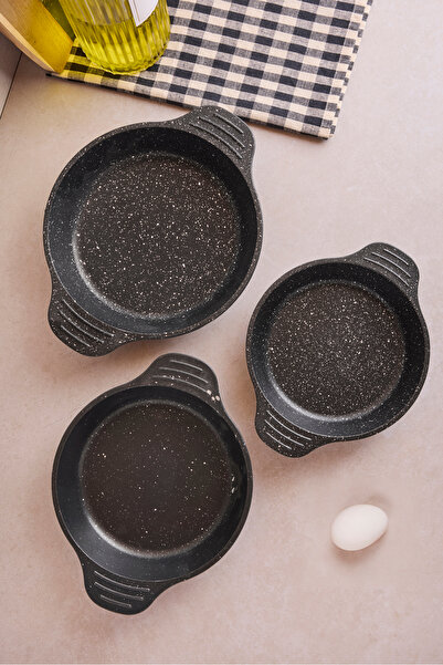 Perotti Progranito Cast Iron 3-Piece Pan Set 16-18-20 cm