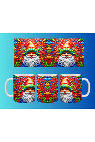 Evion كوب مفهومي لرأس السنة وعيد الميلاد - تصميم طباعة مخصص ملون