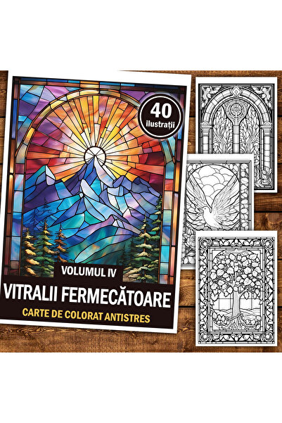 Legendary Gifts Painting book, 40 illustrations Enchanting Stained Glass - Volume IV