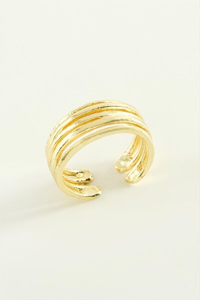 Eldenör MTXDPN ذو صف مزدوج (144108) خاتم معدني-أصفر