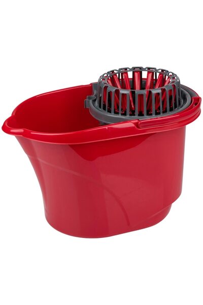 DİRT DEVIL Mop bucket with wringer, Dirt Devil, 17 L, red/grey