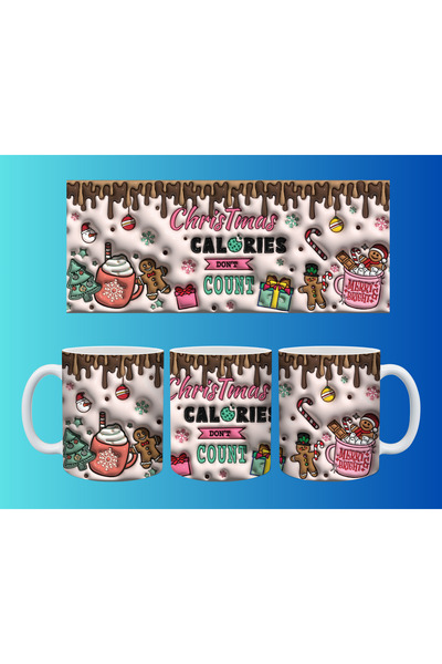 Evion New Year and Christmas Concept Mug – Colorful Custom Print Design