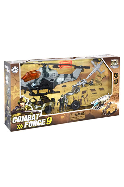 MEGA Combat Force Zırhlı Araç ve Helikopterli Büyük Askeri Set