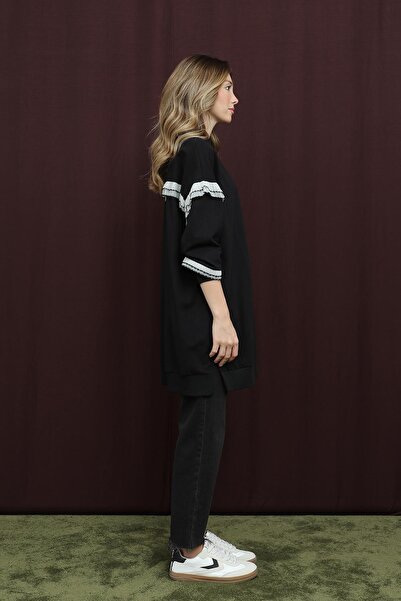 Puane Women's Ruffle Detailed Tunic -10718Tun