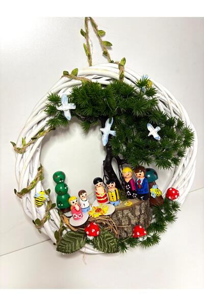 EVCİDİZAYN KAPI SÜSÜ ALÇI SERAMİK SÜSLEMELİ