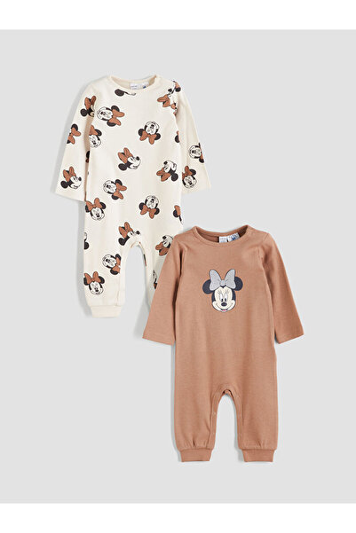 LC Waikiki Brown Licensed Baby Girl Romper Set of 2