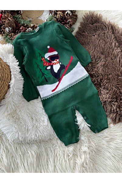 BabyDia New Year's Themed Knitted Jumpsuit