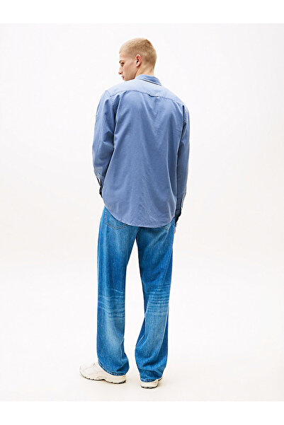 Tommy Hilfiger Tjm Reg Ls Ext Ketem Mixed Blue Men's Shirt