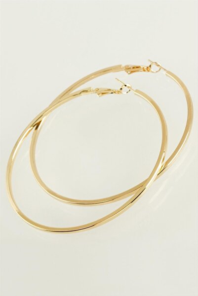 Ayena Moda أقراط دائرية من إم تي إكس دي بي إن (172633) 6 سم - أصفر