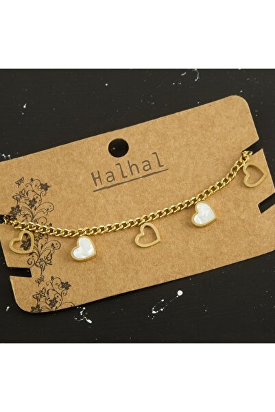 makay MTXDPN سوار فولاذي على شكل قلب (180702)-أصفر