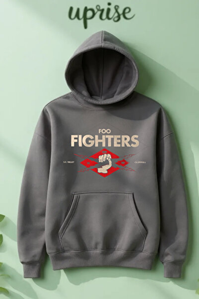 Vordevia Φούτερ Foo Fighters με τύπωμα βαμβακερό 3 νημάτων oversized