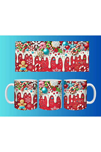 Evion Yılbaşı ve Noel Konseptli Kupa – Renkli Özel Baskı Tasarım 1