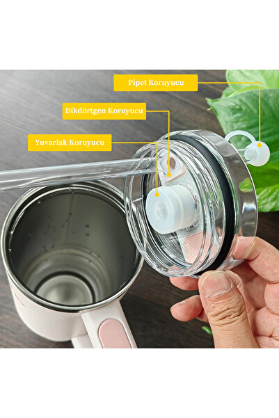 FESECRAFT Quencher 1,18 40oz Pipetli Termos Uyumlu 1 Set 3 Parça Sızdırmaz Set Aksesuar