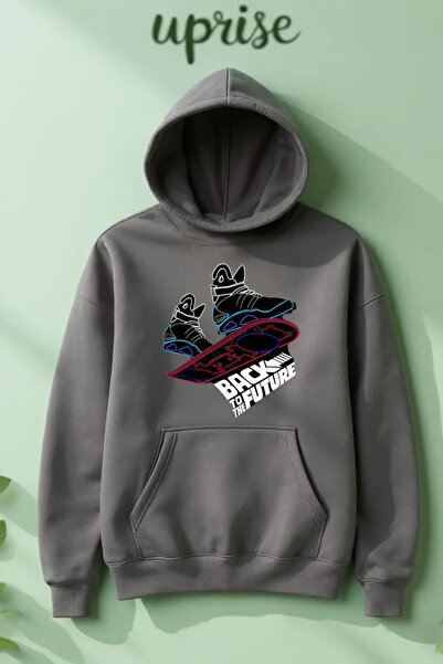 Vordevia Φούτερ Back To The Future με τύπωμα από 100% βαμβάκι, 3 νήματα, oversized