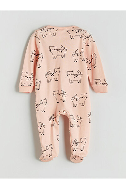 LC Waikiki Pink Printed Strap Girls' Jumpsuit 2-Piece