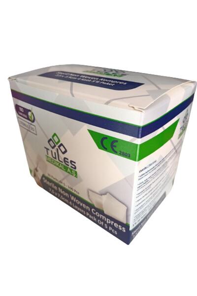 Tules Medikal Tules Steril Non Woven Gaz Kompres Steril Spanç 100 Adet