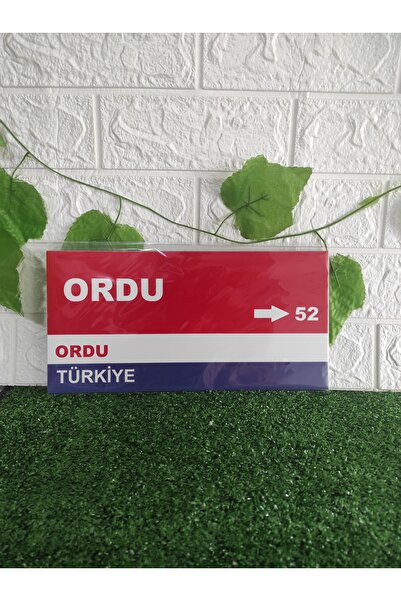 Home Tablo "Ordu 52 Memleket tablo 15x30 cm"
