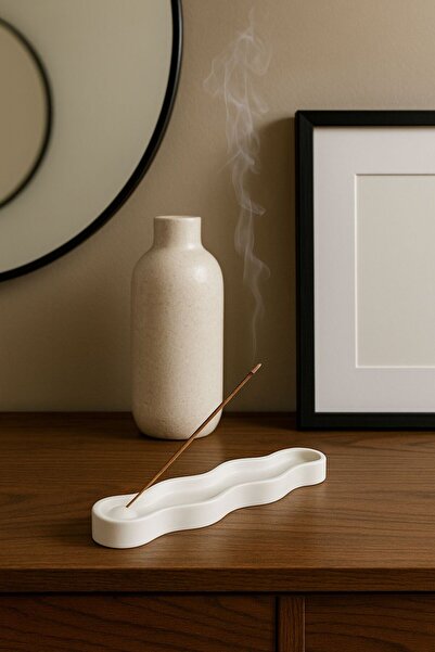 LİZA HOME DECORATION Taş Tozu Dekoratif Tütsülük – Minimal & Estetik Tasarım