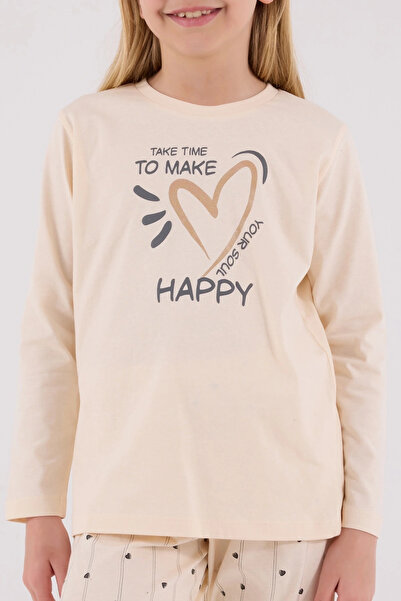 bamido Arnetta patterned bicycle collar long sleeve girl's pajama set